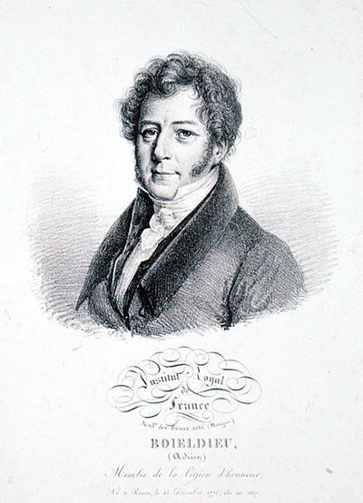 Francois Adrien Boieldieu 1828 by Julien Leopold (after) Boilly