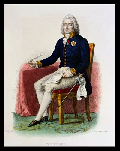 Portrait of Charles Maurice de Talleyrand-Perigord at His Desk by Julien Leopold Boilly