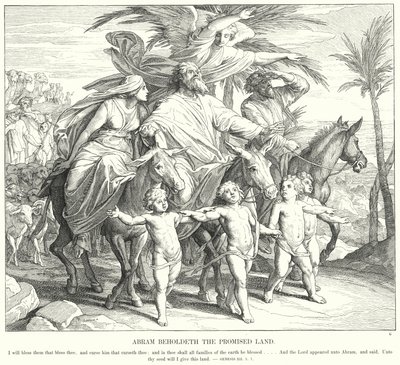 Abram Beholdeth the Promised Land by Julius (after) Schnorr von Carolsfeld