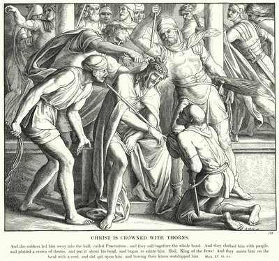 Christ is Crowned with Thorns by Julius (after) Schnorr von Carolsfeld
