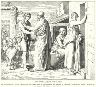 Jacob Covenanting for Rachel by Julius (after) Schnorr von Carolsfeld