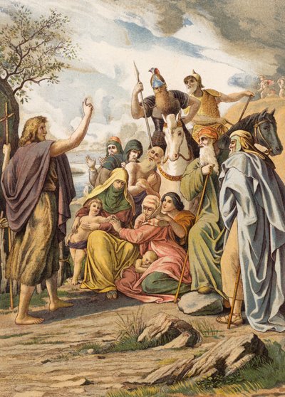 John the Baptist Preaching in the Wilderness by Julius (after) Schnorr von Carolsfeld
