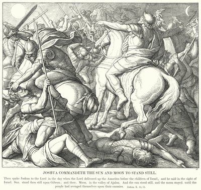 Joshua Commands the Sun and Moon to Stand Still by Julius (after) Schnorr von Carolsfeld