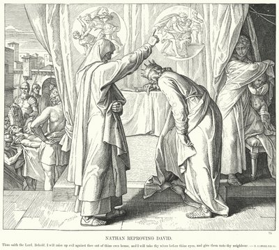 Nathan Reproving David by Julius (after) Schnorr von Carolsfeld