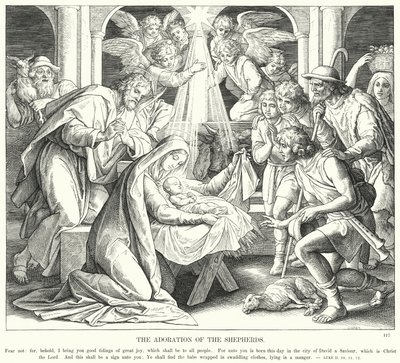 The Adoration of the Shepherds by Julius (after) Schnorr von Carolsfeld