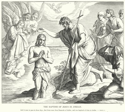 The Baptism of Jesus in Jordan by Julius (after) Schnorr von Carolsfeld