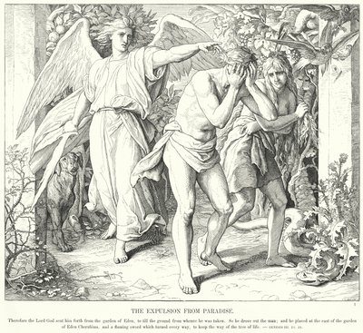 The Expulsion from Paradise by Julius (after) Schnorr von Carolsfeld