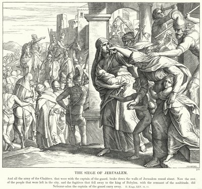 The Siege of Jerusalem by Julius (after) Schnorr von Carolsfeld