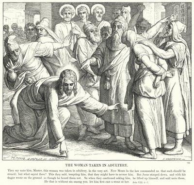 The Woman Taken in Adultery by Julius (after) Schnorr von Carolsfeld