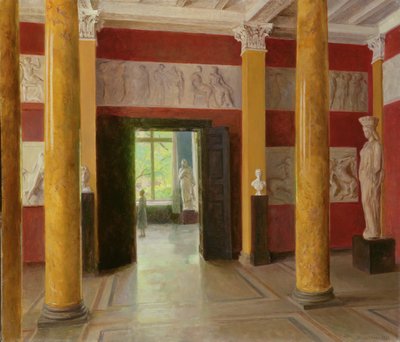 The Hall of Columns in the old part of the Hamburg Kunsthalle, 1928 by Julius August Friedrich Theodor von Ehren