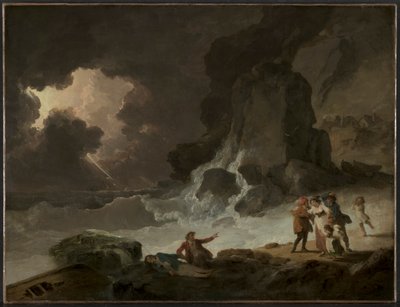 A Storm Behind the Isle of Wight by Julius Caesar Ibbetson