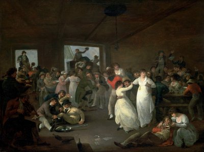 Bombance of sailors, scene in a tavern in Portsmouth (England) by Julius Caesar Ibbetson