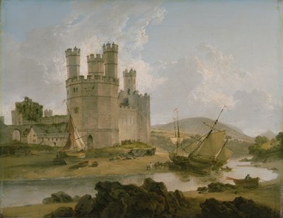 Caernarvon Castle by Julius Caesar Ibbetson