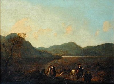 Martindale Ferry, Ullswater by Julius Caesar Ibbetson