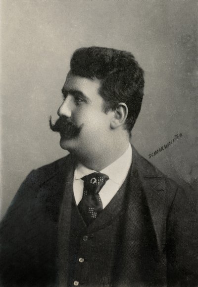 Portrait of the Italian Composer Ruggero Leoncavallo by Julius Cornelius Schaarwachter