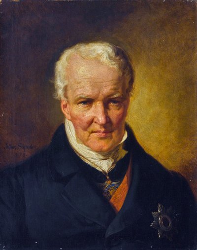 Portrait of Alexander von Humboldt by Julius Friedrich Anton (after) Schrader