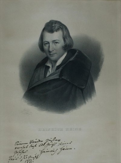 Portrait of the Poet Heinrich Heine by Julius Giere