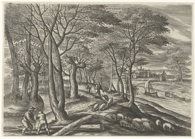 November, The Twelve Months (series title) by Julius Goltzius