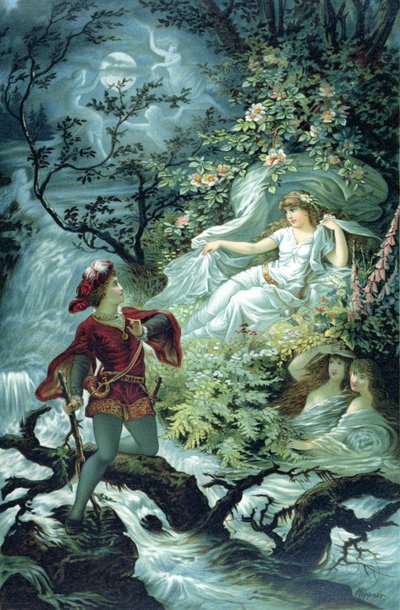 The Knight Hulbrand with Undine, Illustration for the Tale 