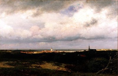 A Coastal View near the Hague by Julius Jacobus de Sande Bakhuizen