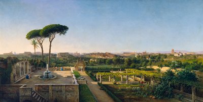 A View of Rome from the Aventine by Julius O. Montalant