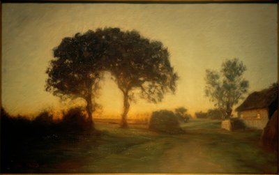 The Two Oaks. From the Area Near Vallø by Julius Paulsen