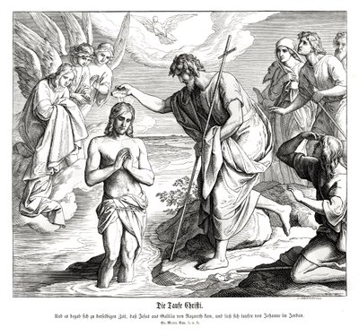 Baptism of Christ, Gospel of Mark by Julius Schnorr von Carolsfeld