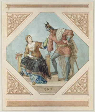 Brunhilde and Hagen, illustration for 