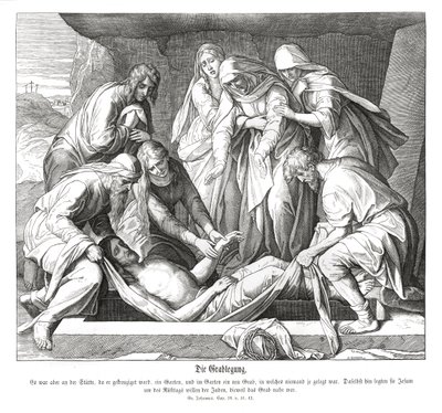 Burial of Jesus by Julius Schnorr von Carolsfeld