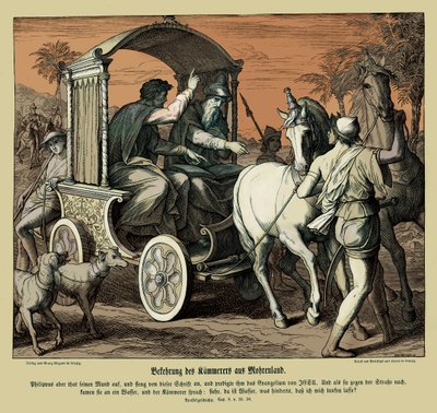 Conversion of the Chamberlain, Acts of the Apostles by Julius Schnorr von Carolsfeld