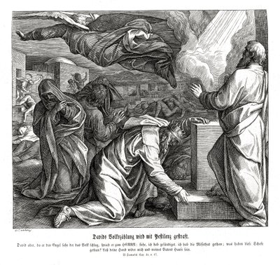 David is Punished for Numbering the People by Julius Schnorr von Carolsfeld