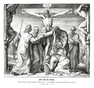 Death of Jesus on the Cross, Gospel of John by Julius Schnorr von Carolsfeld
