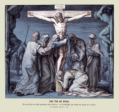 Death of Jesus on the Cross, Gospel of John by Julius Schnorr von Carolsfeld