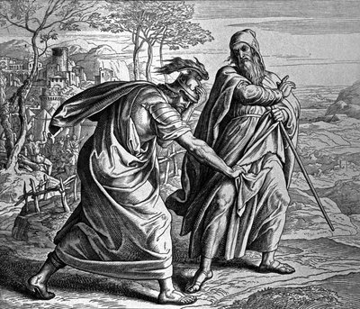 Dissension Between Saul and Samuel by Julius Schnorr von Carolsfeld