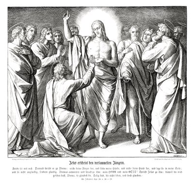 Doubting Thomas, Gospel of John by Julius Schnorr von Carolsfeld