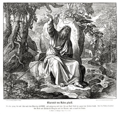 Elijah is Fed by Ravens by Julius Schnorr von Carolsfeld