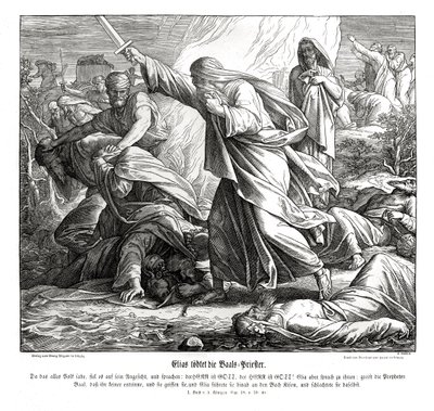 Elijah Slays the Prophets of Baal by Julius Schnorr von Carolsfeld