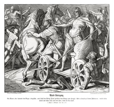Fall of Ahab by Julius Schnorr von Carolsfeld