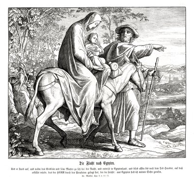 Flight into Egypt by Julius Schnorr von Carolsfeld