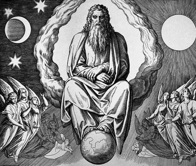 God is Resting After the Creation of the World by Julius Schnorr von Carolsfeld