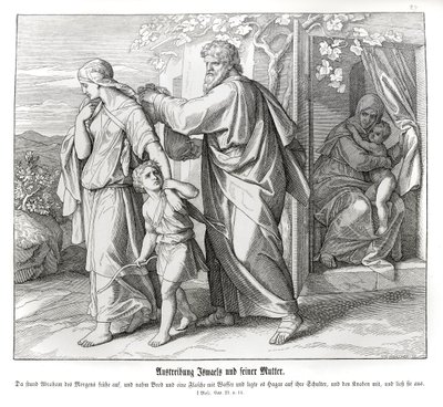 Hagar and Ishmael are sent away, Genesis by Julius Schnorr von Carolsfeld