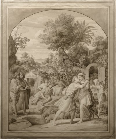 Jacob and Rachel at the Well by Julius Schnorr von Carolsfeld