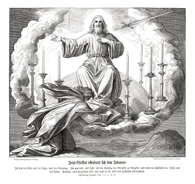 Jesus Christ Reveals Himself to John, Revelation by Julius Schnorr von Carolsfeld