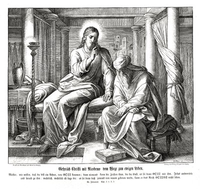 Jesus and Nicodemus by Julius Schnorr von Carolsfeld