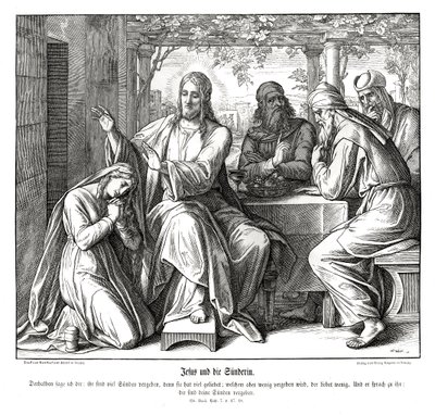 Jesus and the Sinful Woman by Julius Schnorr von Carolsfeld