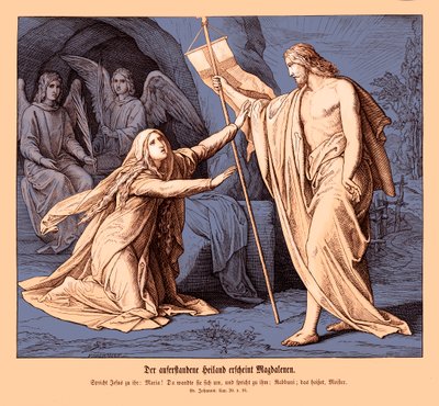 Jesus Appears to Mary Magdalene, Gospel of John by Julius Schnorr von Carolsfeld