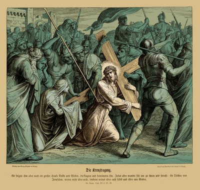 Jesus Carrying the Cross, Gospel of Luke by Julius Schnorr von Carolsfeld