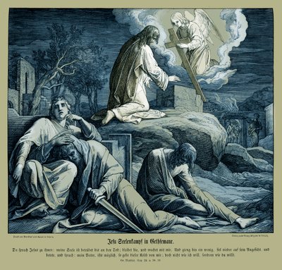 Jesus in the Garden of Gethsemane by Julius Schnorr von Carolsfeld