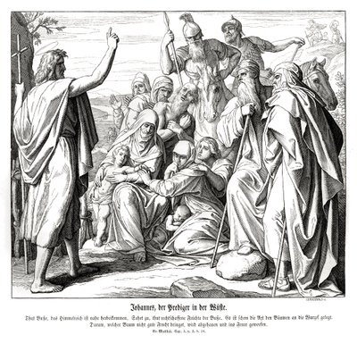 John the Baptist, Gospel of Matthew by Julius Schnorr von Carolsfeld