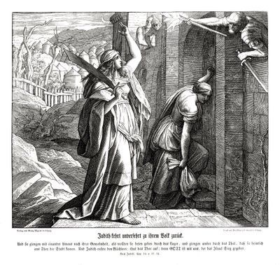 Judith returns to her people, book of Judith by Julius Schnorr von Carolsfeld